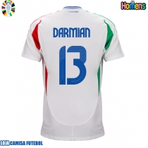 Camisa de Futebol Itália Matteo Darmian #13 Equipamento Secundário Europeu 2024 Manga Curta